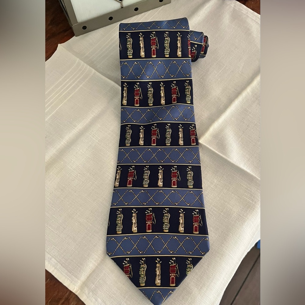 Vintage 80s Tommy Hilfiger silk neck tie